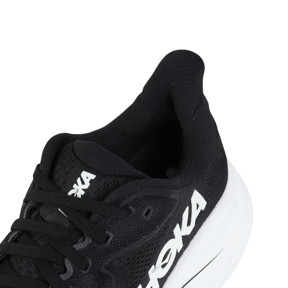 HOKA Clifton 10 Laufschuhe Schwarz und Weiß Gedämpfte Sneaker zum Gehen und Joggen und Schuhgröße, (1162030-BWHT), Herren, Ultraleicht, (Schwarz