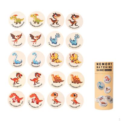 Kinder-Gedächtnisspiel Pädagogisches Spielzeug Kognitive Fähigkeitenentwicklung Lustig mit Holzkarten Zuordnung