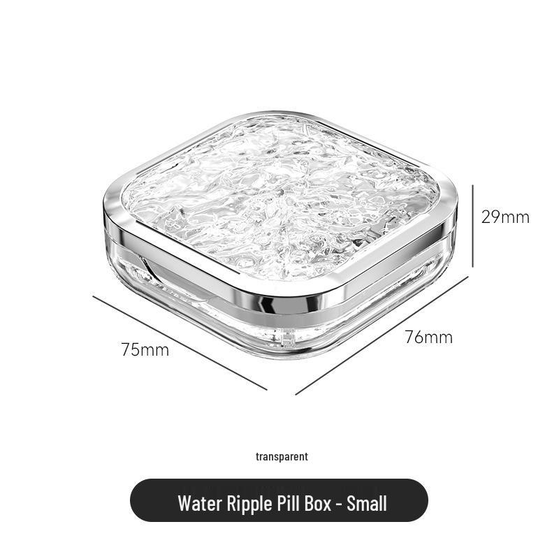 Portable Weekly Travel Pill Organizer with Large & Small Compartments