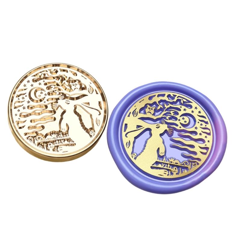 Scrapbooking Wax Stamp Head, Sealing Wax Stamp Head Replacement for Scrapbooking, Appreciation Card, Greeting Card