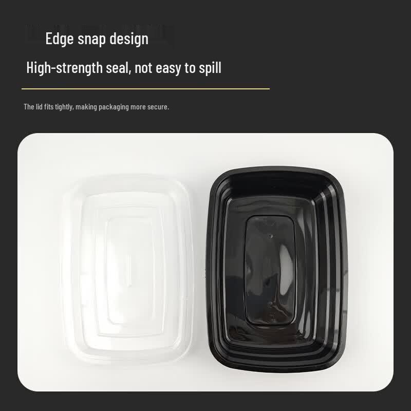 Disposable Rectangular Food Containers with Lid