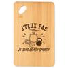 Planche À Découper - PLANETEE - Plateau Apéro Bambou 30×20 Cm - Gravure Laser 'J'peux Pas Coach Sportif' - Trou 24 Mm