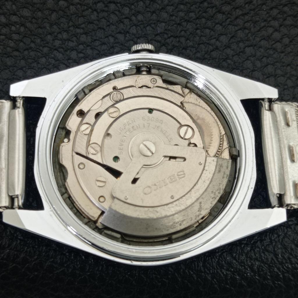 REFURBISHED SEIKO 5 AUTOMATIC 6309A VINTAGE JAPAN MENS SILVER WATCH a442487-1