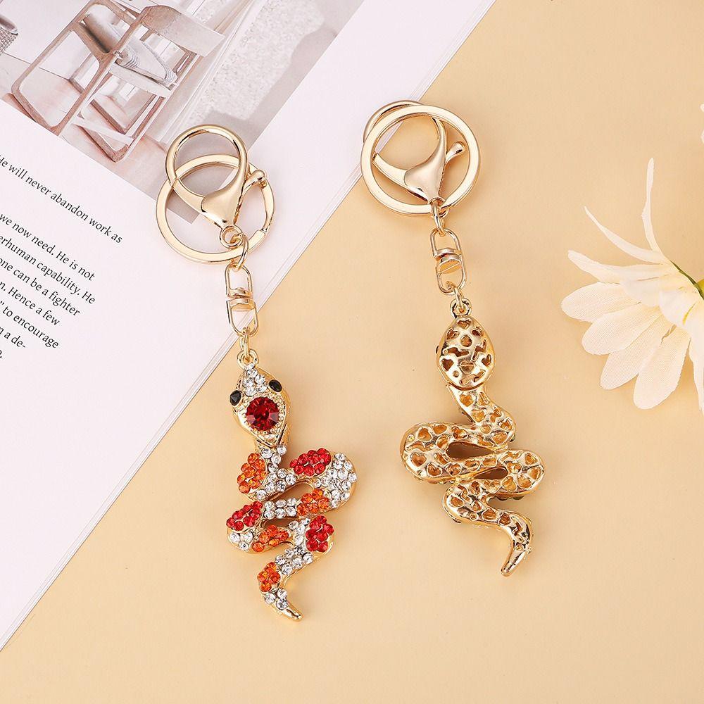 

Colorful Snake Lucky Pendant Exquisite Women s Bag Pendant New Year Gifts Style A-Blue