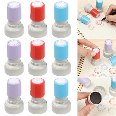 Kids Toy Teaching Seal Stamps Learning Recognition Student Teaching Tools Clock Dial Clock Stamp