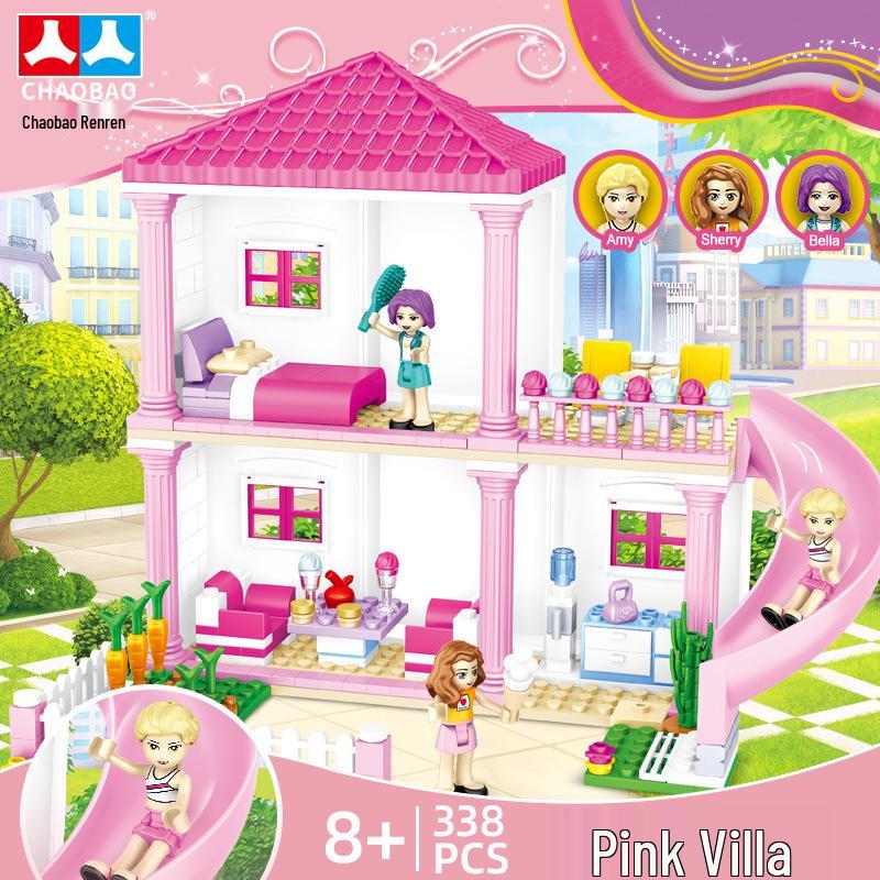 Chao Bao 7647 Lego-Compatible Seaside Villa Girls  Building Blocks Puzzle Toy