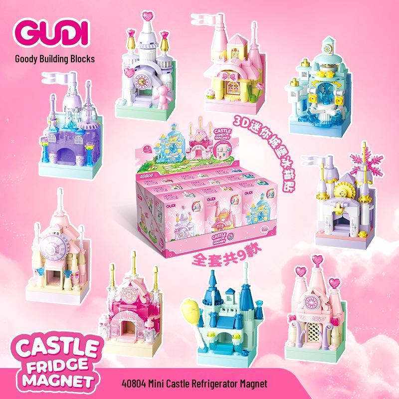 Gudi Magnetic Building Blocks: Princess Castle Educational Decoration & Birthday Gift