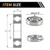 Motoforti Universal Deep Groove Ball Bearings Scooter Skateboard Wheel 40x80x18mm Lubricated Bearings Open Type