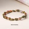 Original Natural Stone Beaded Bracelet - Women's Irregular Shape Crystal for Seaside Vacation Style