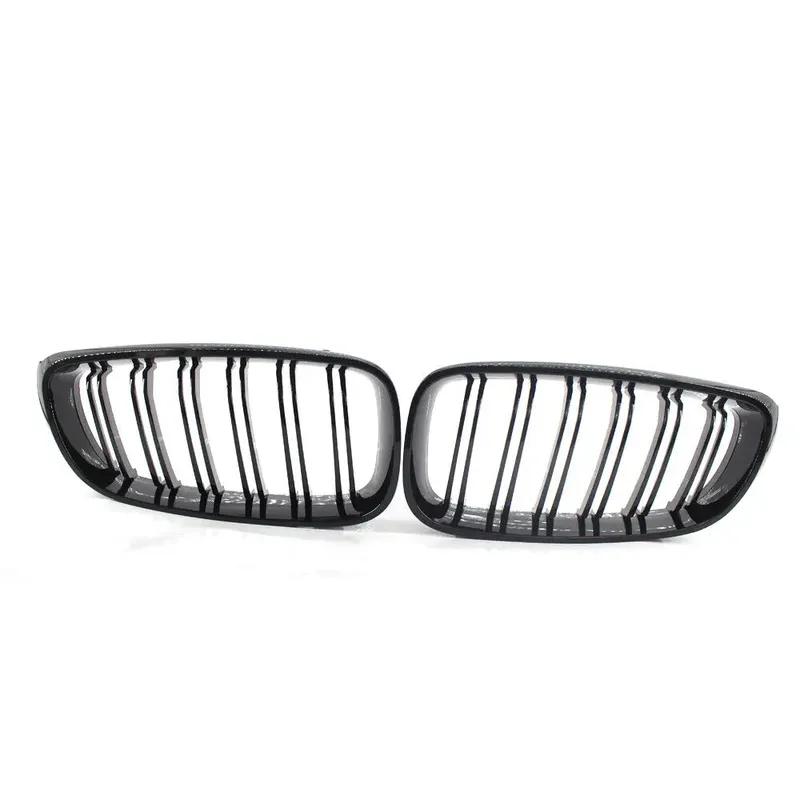 Pair Gloss Black Double Slat Kidney Grille Front Bumper Grill For BMW F34 GT 335i 328i 2012- Front Grille Car Accessories