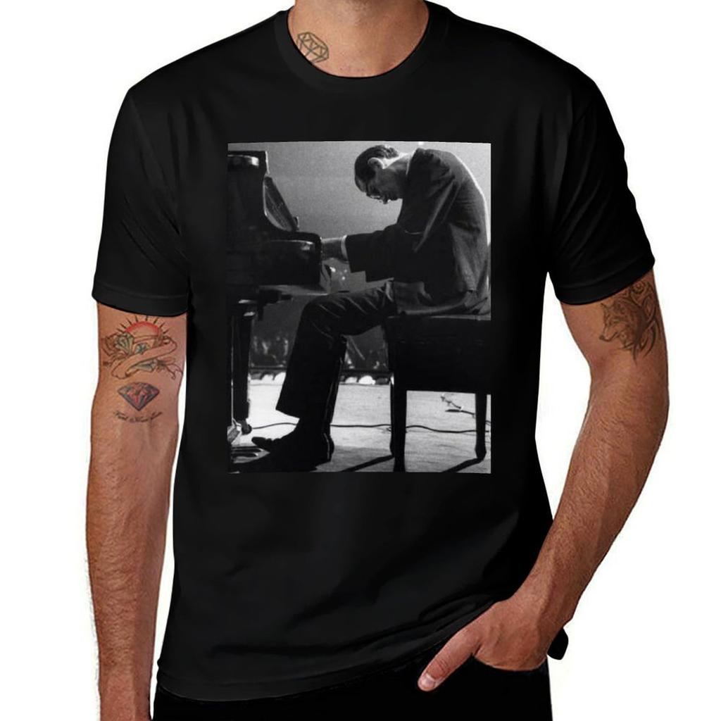 Bill Evans Immersed in a Live Jazz Performance T-Shirt Essential Solid Color T-Shirt