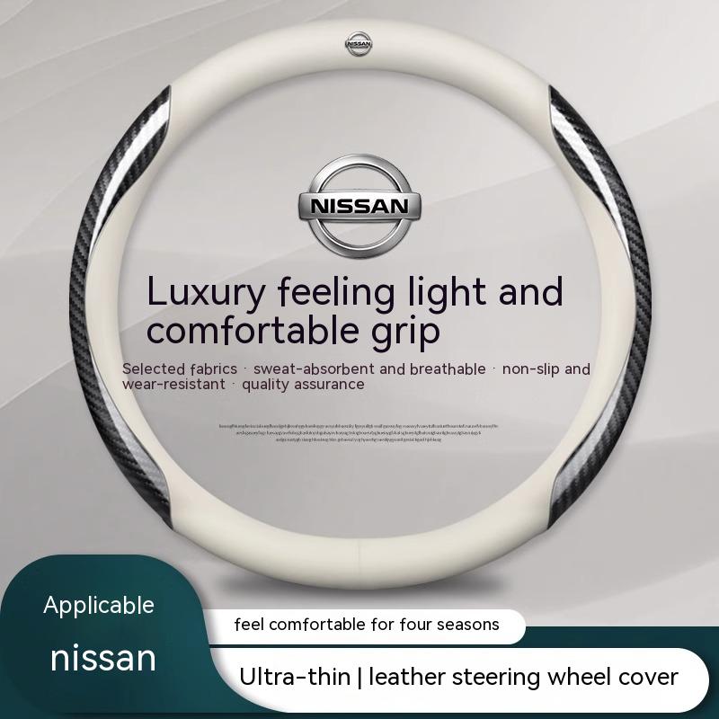 CDZIEW1 Auto Leder Carbonfaser Lenkradbezug Für Nissan X-Trail Qashqai Sentra Serena Tiida Teana Juke Leaf Micra Almera note