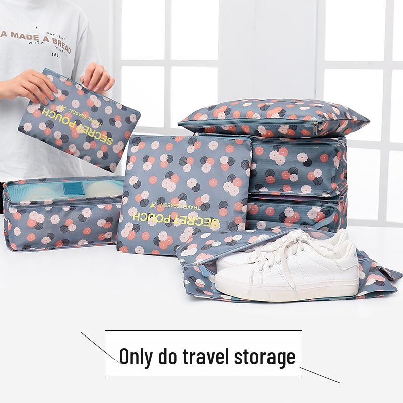 Koreanisches Reiseset: 6- und 7-teilige Aufbewahrungstaschen für Kleidung und Accessoires
