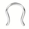 Drperfect Surgical Steel Septum Rings for Women Men Small Cute CZ Dangle Septum Nose Lip Helix Tragus Cartilage Piercing Zircon