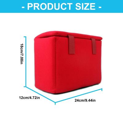 Camera Accessories Velvet Protective Camera Lens Case Camera Insert Bag Partition Padded Bag Photography Protective