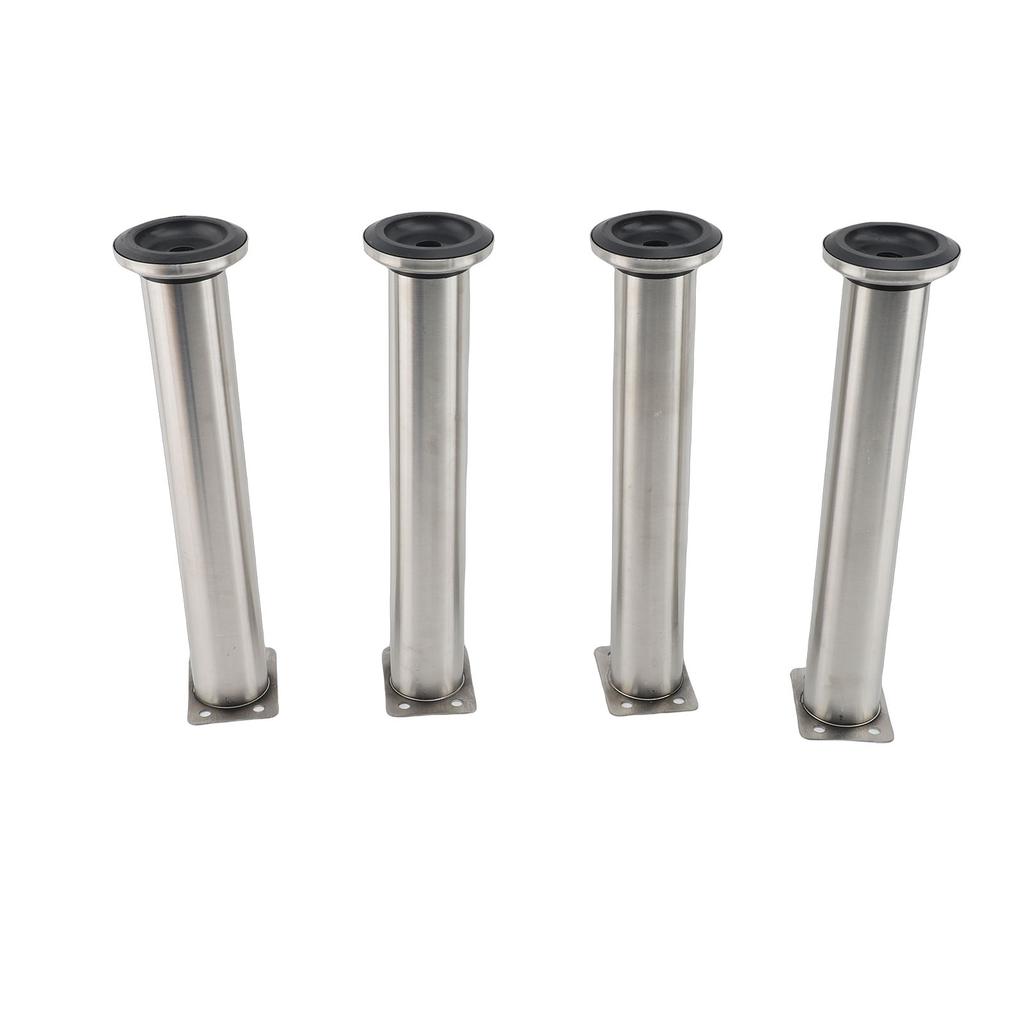 4 Sets Telescopic Furniture Legs Stainless Steel Support Feet with Non Slip Pad for Sideboard TV Cabinet Sofa Bed