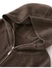 Women's Hooded Cashmere Pullover Sweater - Autumn/Winter, Loose Fit, Long Sleeve, Thick Knit Base Layer