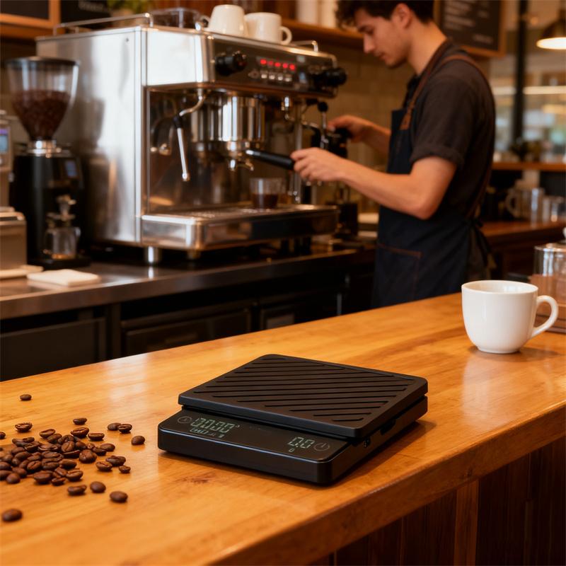 Coffee Electronic Scale High-precision Rechargeable Smart Pour-Over Coffee Scale Flow Rate Monitoring Special electronic scale