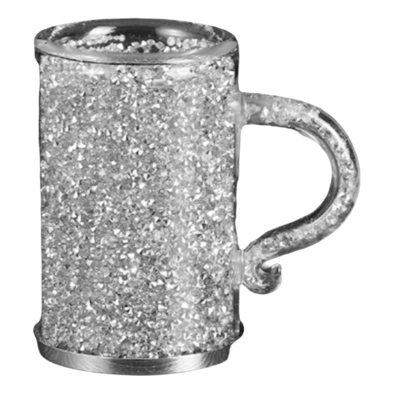 Crystal Glass Coffee Cup with Handle Double Layer Heat Insulation Water Tumblers Drinking Cups Wine Glasses Teas Cups