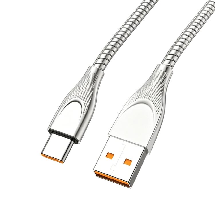 Fast Charging 65W USB To USB C Male to Male Cable Tip Metal Braided Power Delivery Connector Data Cord For Phone Accessories