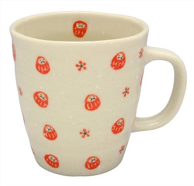 Kaju Al Life Tasse, Rot, 250 ml, Mino Ware Daruma Tasse K12271