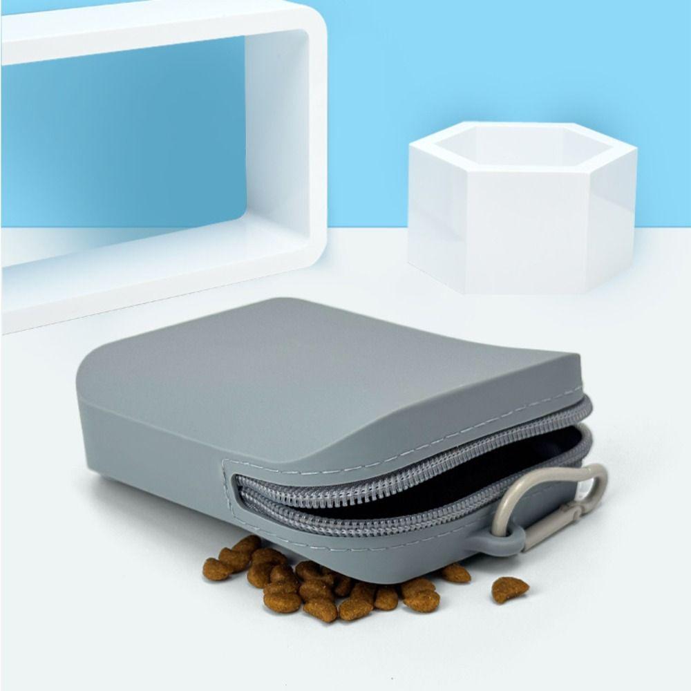 Solid Color Multifunction Storage Bag Contrast Color Small Item Bag Cute Silicone Cosmetic Bag  Men
