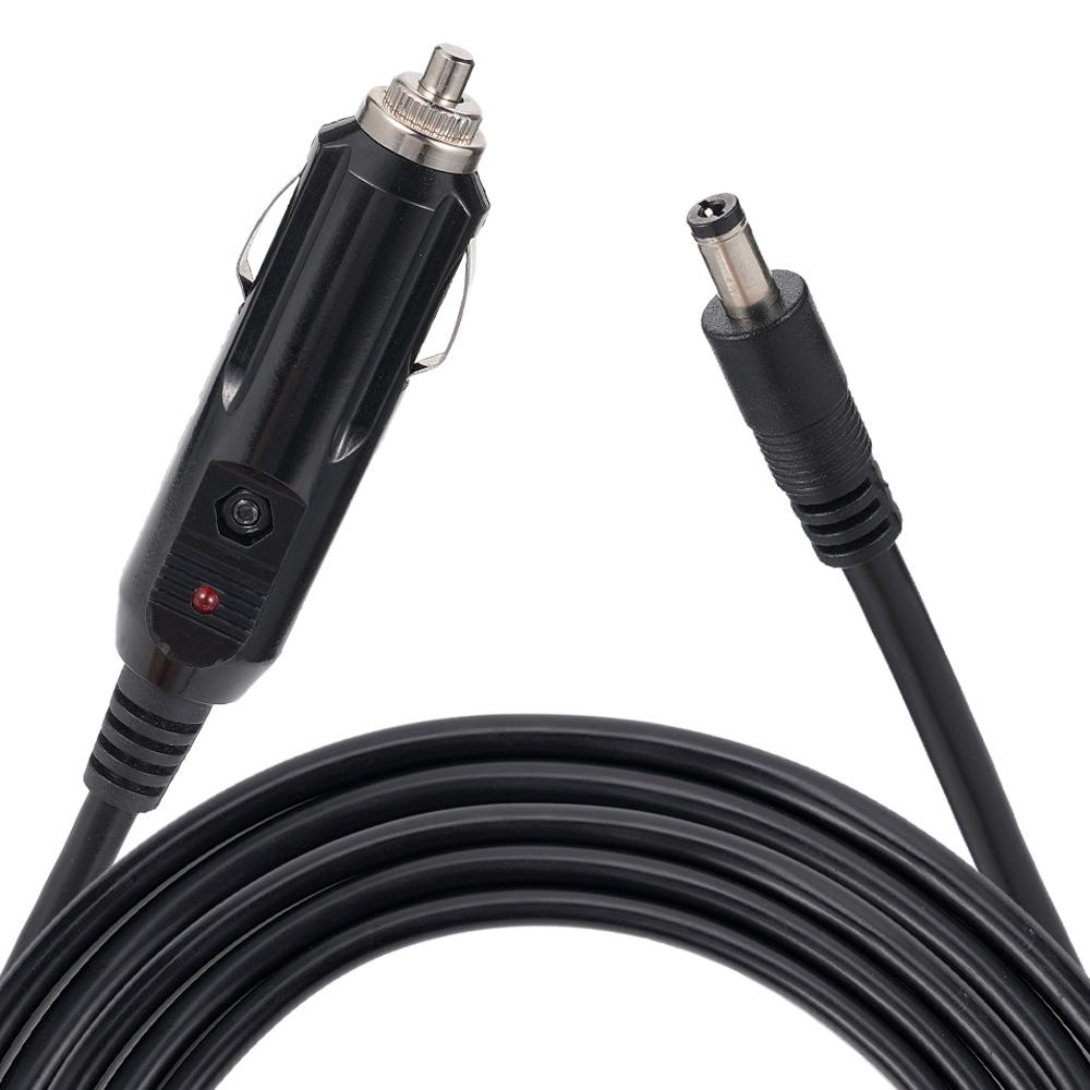 Męski kabel wtyczki zapalniczki samochodowej DC7909/DC5521 Ładowarka Kabel zasilający Kompatybilny 12V/24V dla rejestratora DVR Głośniki Bluetooth