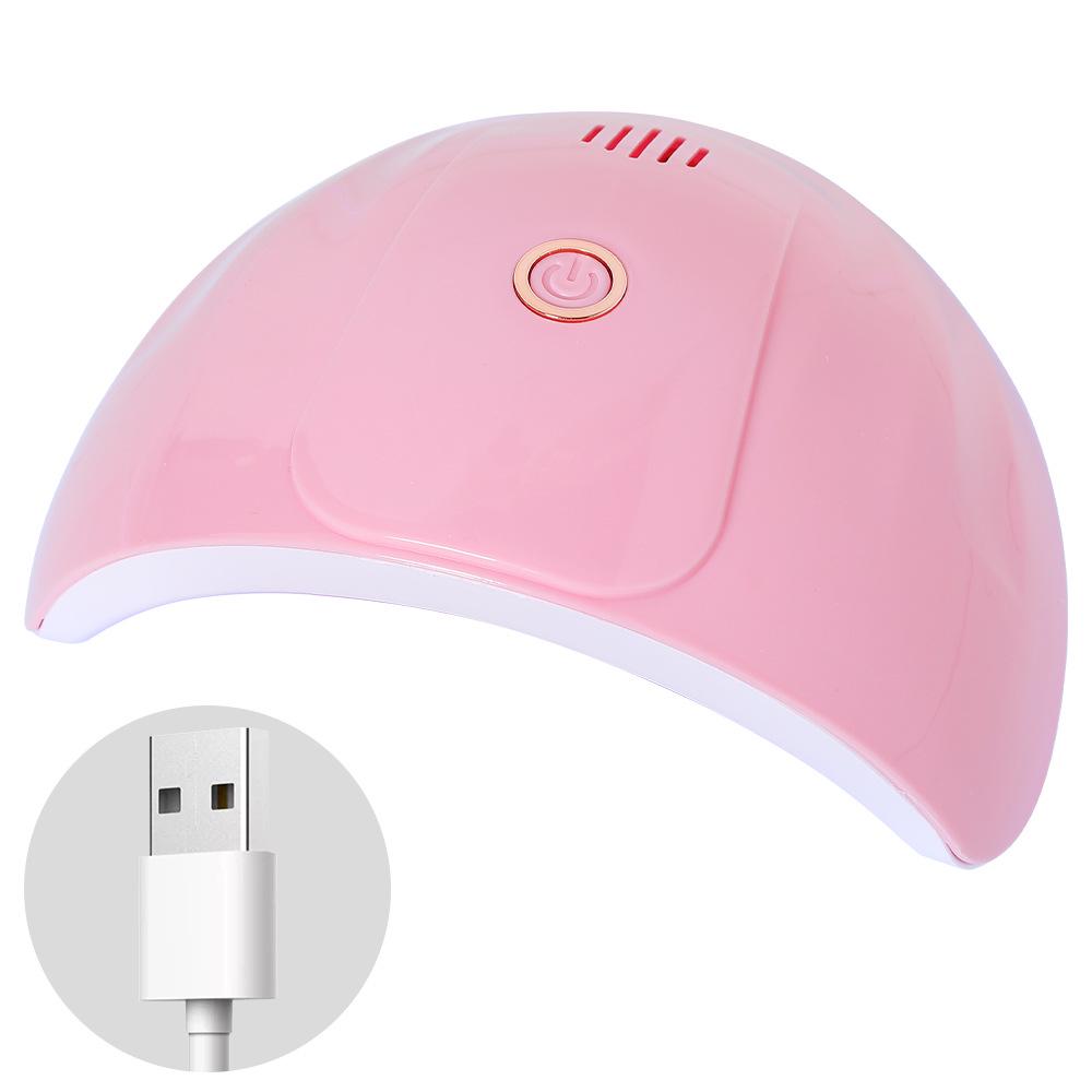 

Мини-лампа для ногтей 54 Вт: Светодиодная/УФ-терапия, Таймер с одной кнопкой, Сушилка для гель-лака розовый