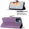 For iPhone 15 Pro Max Case Flower Pattern Flip Stand Phone Protector