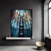 Modern Abstract Colored Fingers Canvas Painting Posters and Prints Wall Art Pictures for Living Room Wall Decoration Cuadros