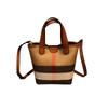 Super Fire Light Luxury Plaid Fashion Bucket Bag Women's 2025 New Portable Versatile High-end Shoulder Messenger Bag