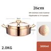Thickened Golden Hammer Pattern Pot Special Pot for Induction Cooker Hotpot High Grade 304 Stainless Steel Double Flavor Hot Pot