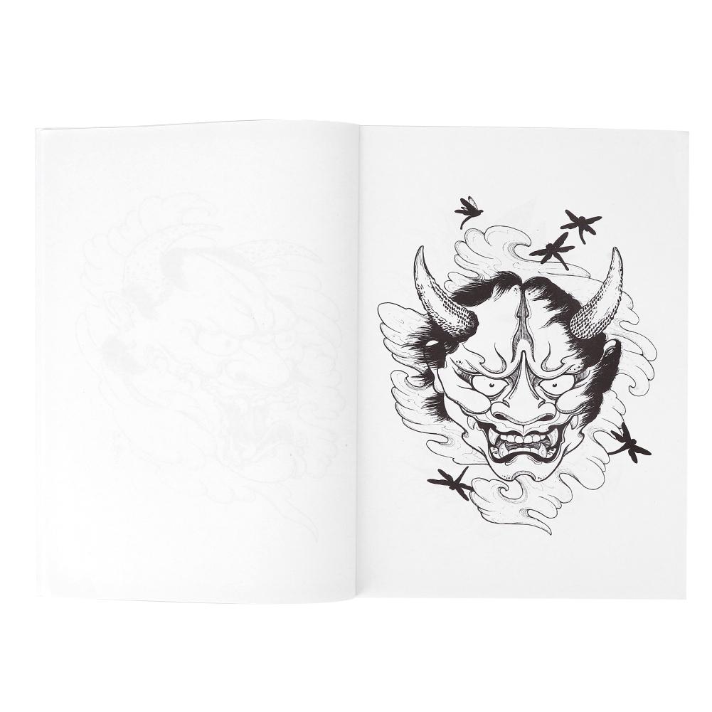 

Профессиональная книга для татуировок с узором Хання, шаблон для практики татуировки тела, аксессуар для книги