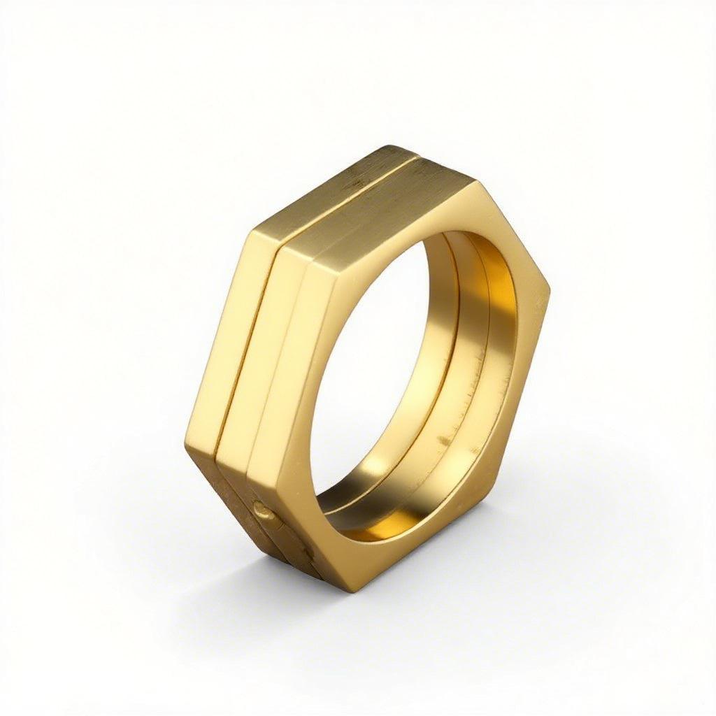 Multifaceted Minimalist Vintage Men's Ring Stylish Versatile Self Defense Knuckle Ring