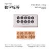 Journal GO 10pcs/set Creative Retro Number Stamp Set for Scrapbooking Vintage Journaling Supplies Cute Wooden Stamps