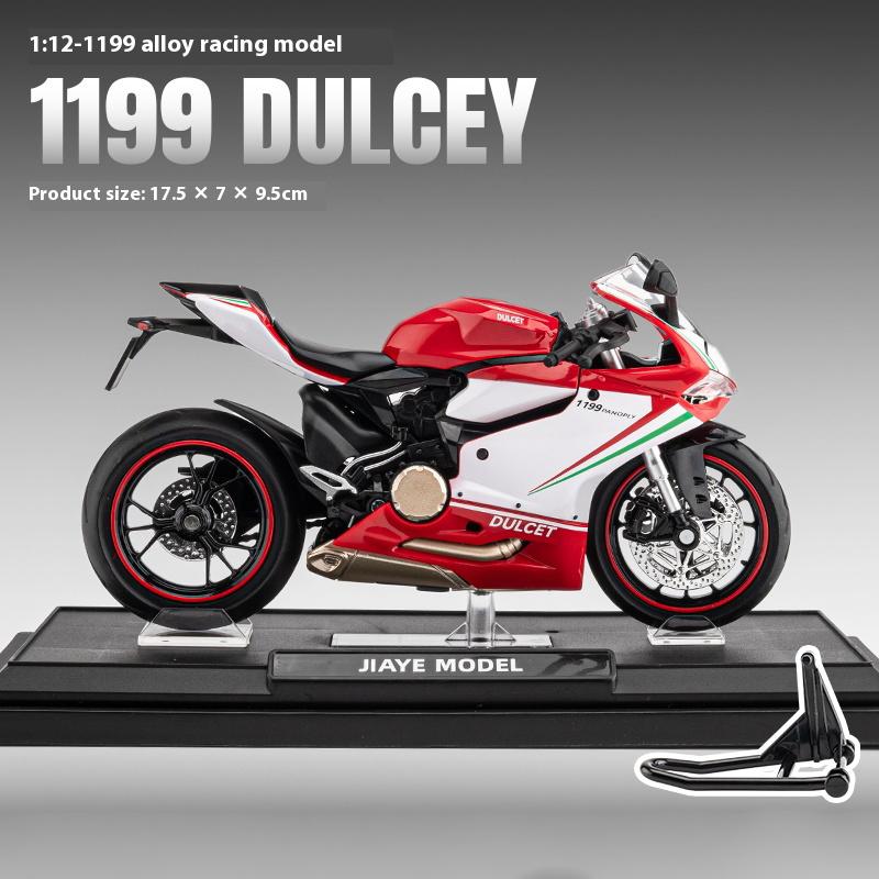 1/12 Metal Die Cast Ducati 1199 Panigale S Motorcycle Model with Display Base Collection Home Ornament Boy Gift