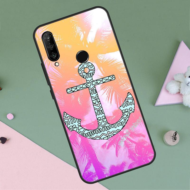Nautical Anchor Boat Sea For Huawei Nova 12i 12s 11i 8i 7i 9 10 SE Y90 Y60 Y70 Y72 Y61 Y91 P30 P40 Lite P60 Pro Case