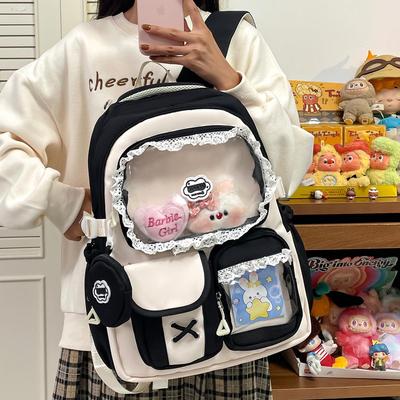 Colorful Multi-Layer Backpack for Middle & High School Girls