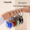 JINGRUIXIANG Metal Key Tags with Rings, 10 Pack