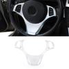 ABS Carbon Fiber Texture Car-styling Interior Steering Wheel Trim Cover For BMW X3 E83 2006 2007 2008 2009