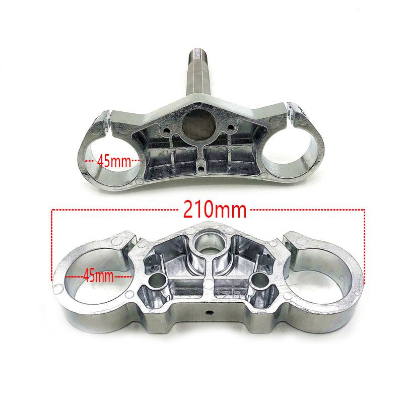 45MM Aluminum Motorcycle 22mm 7/8" Handlebar Riser Mount Bars  inverted shock absorber direction device upper and lower plate