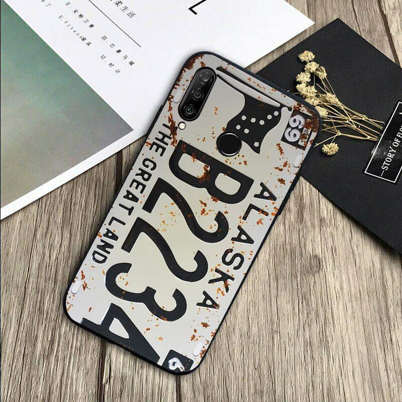 Retro Vintage License For Huawei Nova 5T 9 10 SE 7i 8i 11i 12i Y73 Y90 Y70 Y72 Y61 Y91 P60 Pro P40 P30 Lite Case