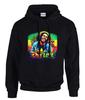 hoodie-Casual Pullover Sweatshirt BOB MARLEY One Love JAMAICA COLOURS Hooded hoodie-Casual Pullover Sweatshirt Black -31175 -SW