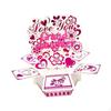 Decorative 3D Card-up in The Shape of A Heart And Flower, Ideal for Family Gatherings, Easter