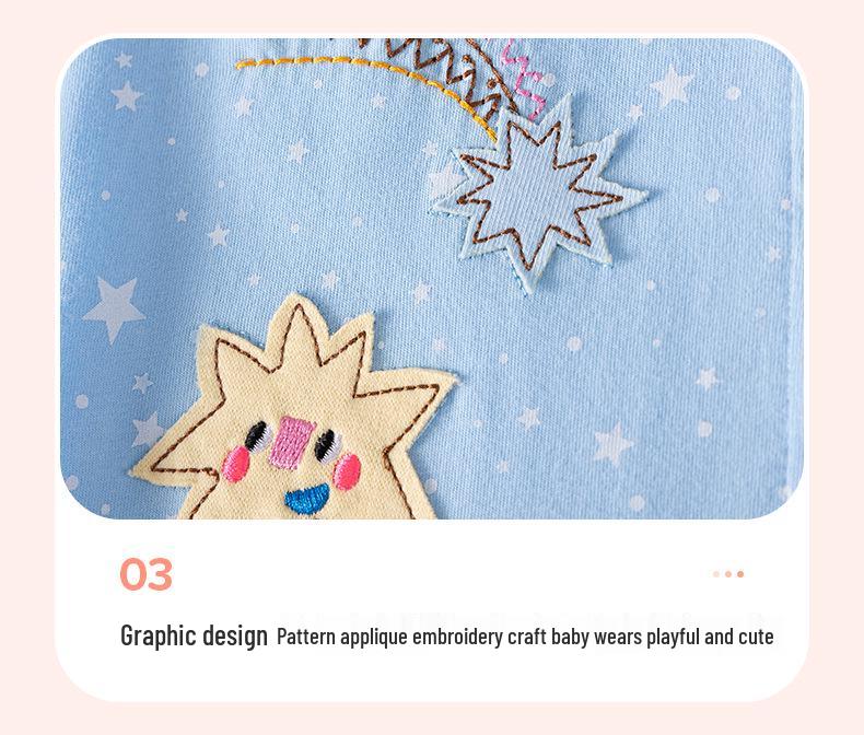 Robe d'été cartoon pour filles Little Maven - Jolie jupe à manches courtes style européen et américain