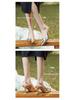 New Chinese Style Knotted Pointed Toe Stiletto Heels: Women's Strap Closed Toe Sandals for Spring/Summer.