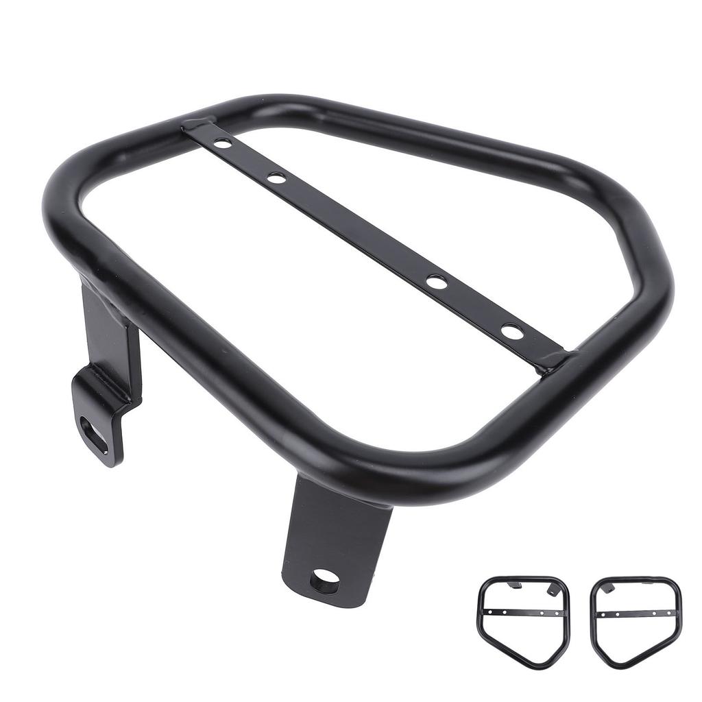 Motorcycle Side Trunk Bag Bracket Extra Storage Iron Motorcycle Side Mount Luggage Shelf for Scrambl