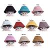 Fashion Design Doll Hat Cotton Candy Color Fisherman Hat Plush Doll Head Decoration  Plush Doll