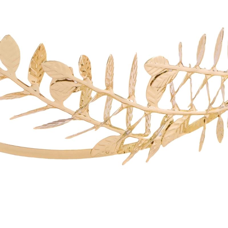 Durable Metal Leaf Tiaras Hairpin Polished Metal Hair Accessory For Bridal Parties And Special Event