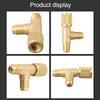 T-Adapter Quick Connector Wear-resistant Easy To Operate 1/4in SAE Interface 3-way Transfer Interface Brand New
